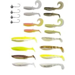 KIT LEURRES SOUPLES SAVAGE GEAR PERCH PRO KIT