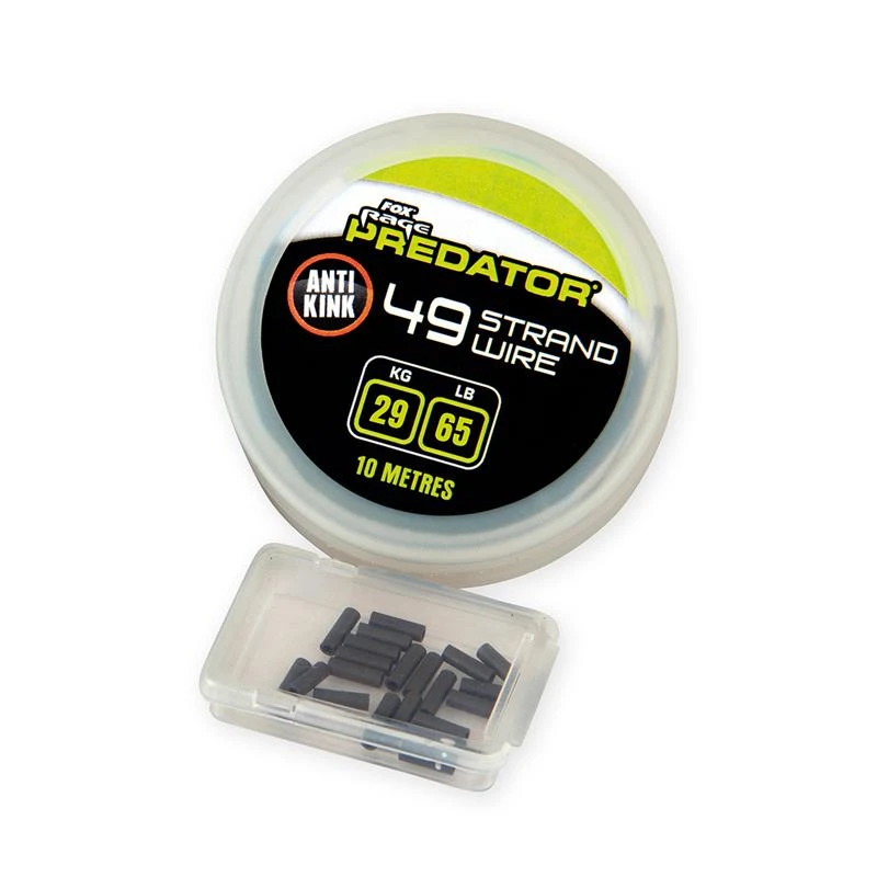 TRESSE À BAS DE LIGNE ACIER FOX RAGE 49-STRAND STEEL WIRE 3 TRESSE À BAS DE LIGNE ACIER FOX RAGE 49-STRAND STEEL WIRE
