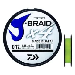 TRESSE DAIWA J BRAID X4B JAUNE - 270M