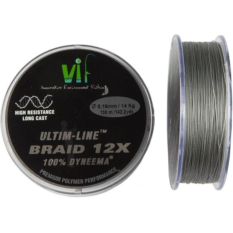 TRESSE NEED2FISH ULTIME LINE 12 BRINS - GRIS - 130M 3 TRESSE NEED2FISH ULTIME LINE 12 BRINS - GRIS - 130M