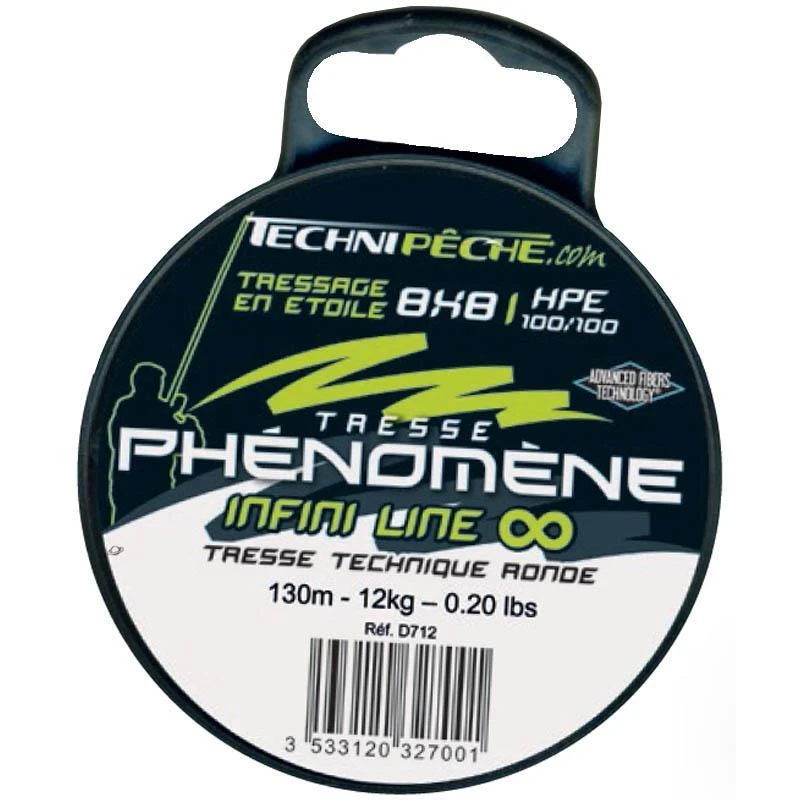 TRESSE TECHNIPÊCHE PHENOMENE INFINI LINE 8 BRINS - 130M 3 TRESSE TECHNIPÊCHE PHENOMENE INFINI LINE 8 BRINS - 130M